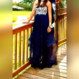 Navy Prom/Mardi Gras Dress